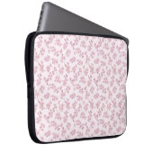 Nahtloses Blumenmuster mit rosa Kirschblüten Laptopschutzhülle (Vorne Rechts)