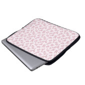 Nahtloses Blumenmuster mit rosa Kirschblüten Laptopschutzhülle (Vorne Knopf)
