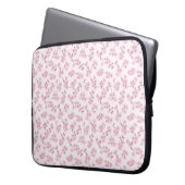 Nahtloses Blumenmuster mit rosa Kirschblüten Laptopschutzhülle (Vorderseite Links)