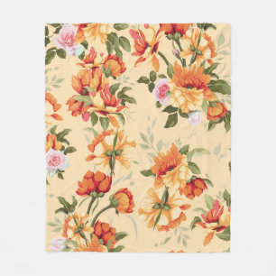 Nahtloses Blumenmuster mit Rosen, Wasserfarbe. Il Fleecedecke