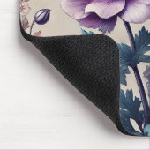 nahtloses Blumenmuster mit schöner Anemone Mousepad (Ecke)