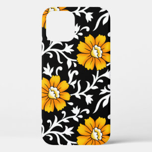 Nahtloses Blumenmuster mit schwarzem Hintergrundar Case-Mate iPhone Hülle