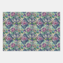 Nahtloses Blumenmuster Möbel-Decoupage