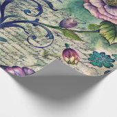 Nahtloses Blumenmuster Möbel-Dekorationspapier Geschenkpapier (Ecke)