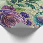 Nahtloses Blumenmuster Möbel-Dekorationspapier Geschenkpapier (Ecke)