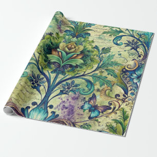 Nahtloses Blumenmuster Möbel-Dekorationspapier Geschenkpapier