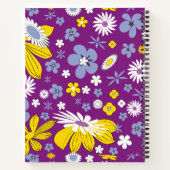 Nahtloses Blumenmuster Notizblock (Rückseite)