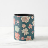 Nahtloses Blumenmuster Tasse (Zentrum)