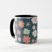 Nahtloses Blumenmuster Tasse (Vorderseite Links)