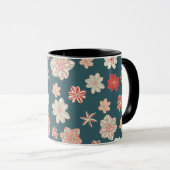 Nahtloses Blumenmuster Tasse (VorderseiteRechts)