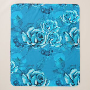 Nahtloses Blumenmuster. Watercolor-Elemente. Mode Sherpadecke