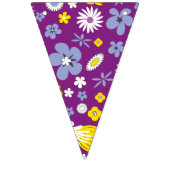 Nahtloses Blumenmuster Wimpelkette (Erste Fahne)