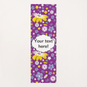 Nahtloses Blumenmuster Yogamatte (Vorderseite)