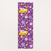 Nahtloses Blumenmuster Yogamatte (Rückseite)