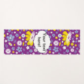 Nahtloses Blumenmuster Yogamatte (Vorderseite (Horizontal))