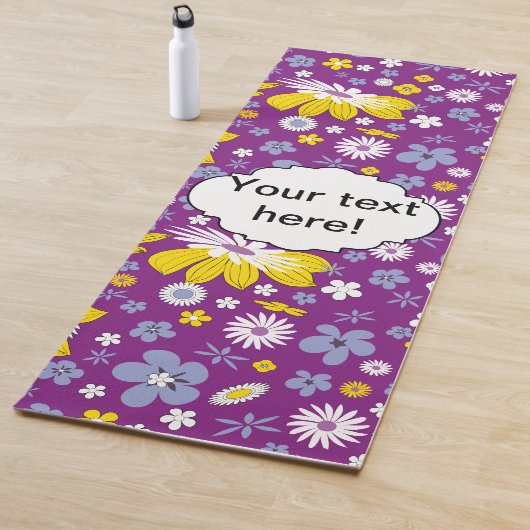Nahtloses Blumenmuster Yogamatte (Beispiel)