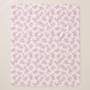 Nahtloses Blütenmuster der rosa Kirschblüte Sherpadecke