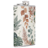 Nahtloses Boho-Blumenmuster Blumen Flachmann (Rechts)