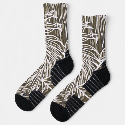 Nahtloses Botanisches Bottom Lands Camo Socken (Links)