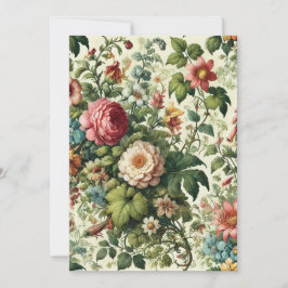 Nahtloses botanisches Muster Feiertagskarte
