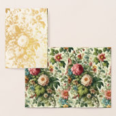 Nahtloses botanisches Muster Folienkarte (Anzeige)