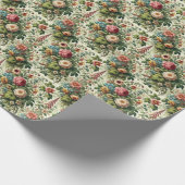 Nahtloses botanisches Muster Geschenkpapier (Ecke)
