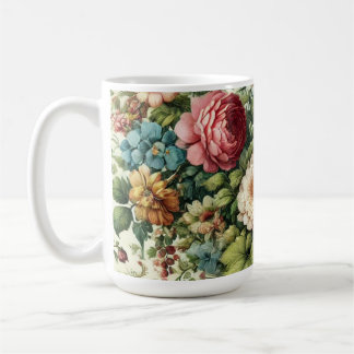 Nahtloses botanisches Muster Kaffeetasse