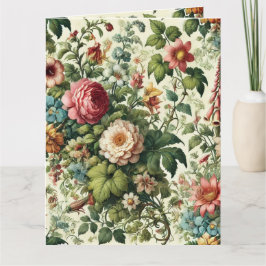 Nahtloses botanisches Muster Karte