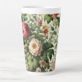 Nahtloses botanisches Muster Milchtasse (Vorderseite)