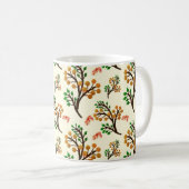 Nahtloses botanisches Muster mit süßem Fruchtzweig Kaffeetasse (VorderseiteRechts)