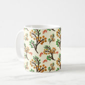 Nahtloses botanisches Muster mit süßem Fruchtzweig Kaffeetasse (Vorderseite Links)
