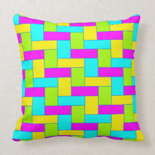 Nahtloses buntes Muster von symmetrischem Kissen