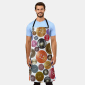 Nahtloses Chic: High-Res-Button-Set Schürze (Getragen)
