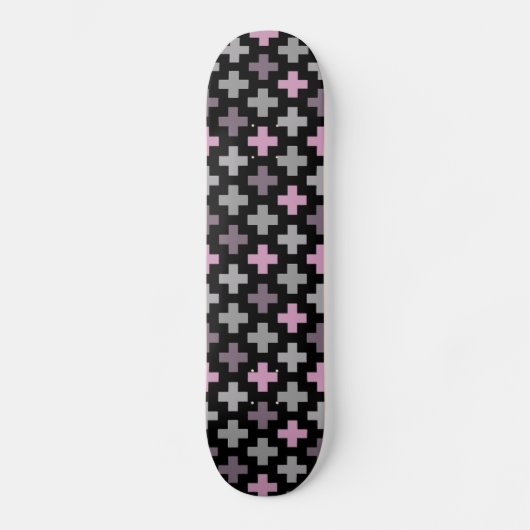 Nahtloses Cross-Muster-Skateboard Skateboard (Vorderseite)