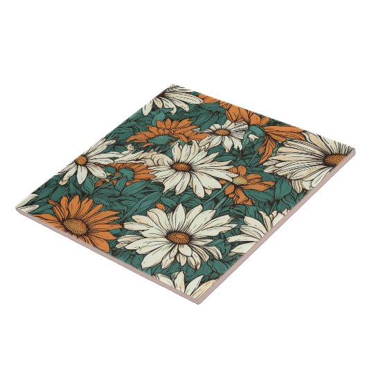 Nahtloses Daisy-Muster hübsch Fliese (Seite)