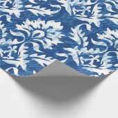 Nahtloses Damastmuster Geschenkpapier (Ecke)