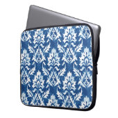 Nahtloses Damastmuster Laptopschutzhülle (Vorderseite Links)