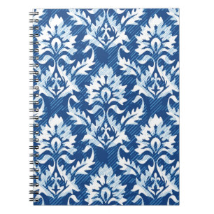 Nahtloses Damastmuster Notizblock