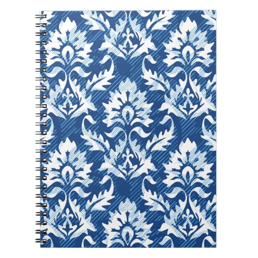 Nahtloses Damastmuster Notizblock (Vorderseite)