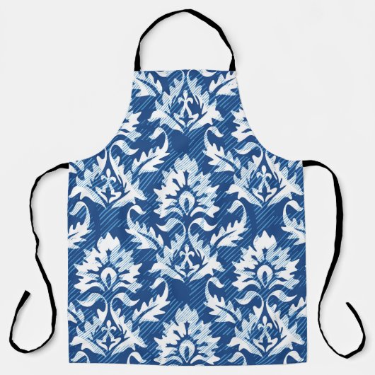 Nahtloses Damastmuster Schürze (Vorderseite)