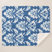 Nahtloses Damastmuster Sherpadecke (Vorderseite (Horizontal))