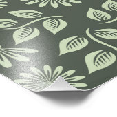 Nahtloses Design mit Blume und Blätter Fotodruck (Ecke)