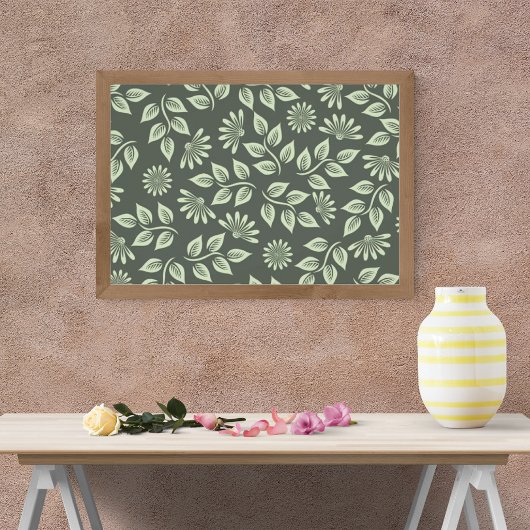 Nahtloses Design mit Blume und Blätter Fotodruck