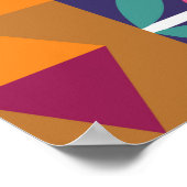 Nahtloses Design, moderne Kunst Poster (Ecke)