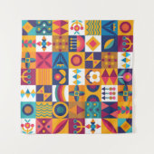 Nahtloses Design, moderne Kunst Wandteppich (Vorderseite (Horizontal))
