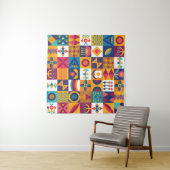 Nahtloses Design, moderne Kunst Wandteppich (Beispiel (Horizontal))