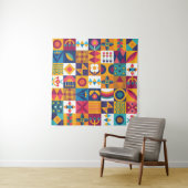 Nahtloses Design, moderne Kunst Wandteppich (Beispiel)