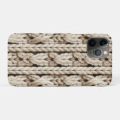 Nahtloses dickes Kabelstrickmuster Case-Mate iPhone Hülle (Rückseite (Horizontal))