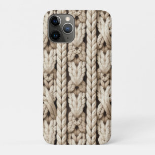 Nahtloses dickes Kabelstrickmuster Case-Mate iPhone Hülle