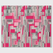 nahtloses digitales Patchwork-Muster in Aquarellfa Geschenkpapier (Flach)